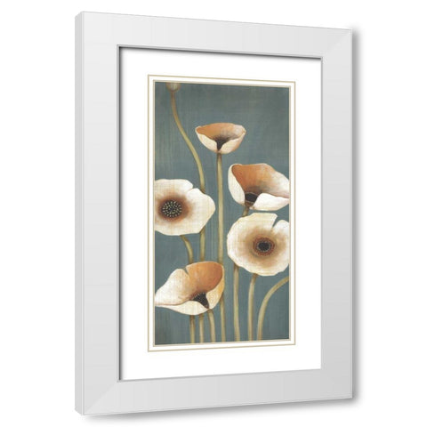 Buttercup I White Modern Wood Framed Art Print with Double Matting by MAJA