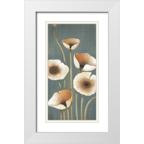 Buttercup I White Modern Wood Framed Art Print with Double Matting by MAJA