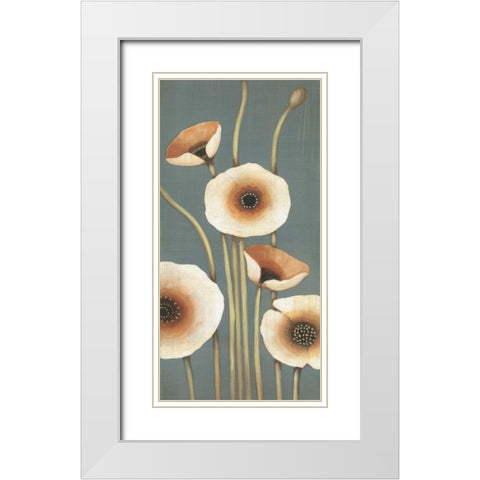 Buttercup II White Modern Wood Framed Art Print with Double Matting by MAJA