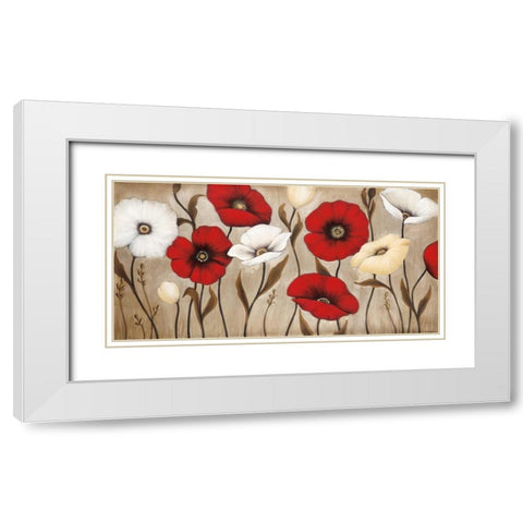 Collective White Modern Wood Framed Art Print with Double Matting by MAJA