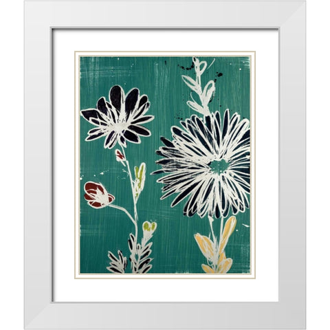 Urbana II White Modern Wood Framed Art Print with Double Matting by MAJA