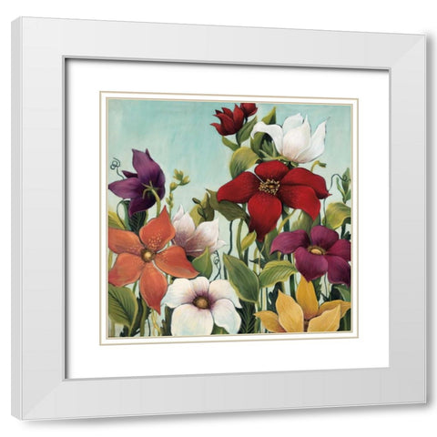Efflorescence White Modern Wood Framed Art Print with Double Matting by MAJA