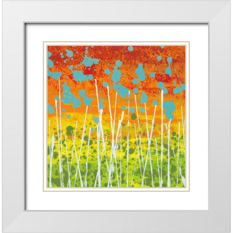 Garden Loveliness White Modern Wood Framed Art Print with Double Matting by Nichtberger, Liz