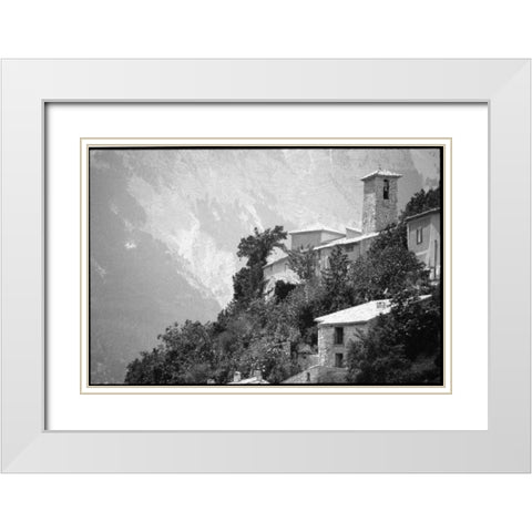 Provence White Modern Wood Framed Art Print with Double Matting by OMara, James