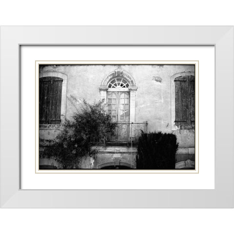 Provence White Modern Wood Framed Art Print with Double Matting by OMara, James
