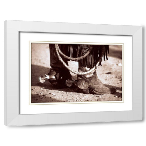 Standing White Modern Wood Framed Art Print with Double Matting by OMara, James