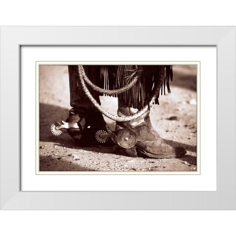 Standing White Modern Wood Framed Art Print with Double Matting by OMara, James