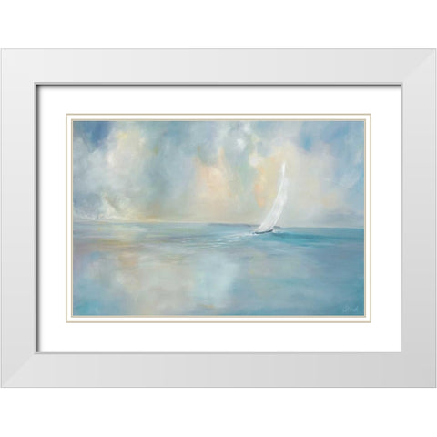 Heading Out White Modern Wood Framed Art Print with Double Matting by Parent, Joanne