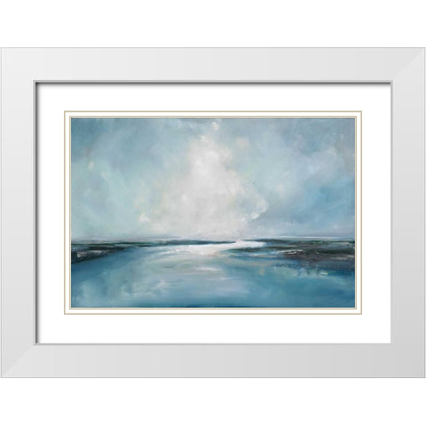 Release White Modern Wood Framed Art Print with Double Matting by Parent, Joanne