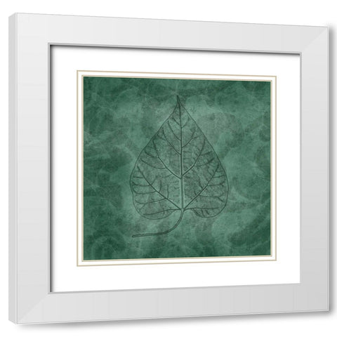 Leaves of Spring White Modern Wood Framed Art Print with Double Matting by Pahl, Janel