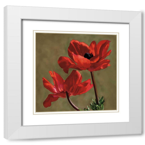 Brilliance I White Modern Wood Framed Art Print with Double Matting by Pahl, Janel
