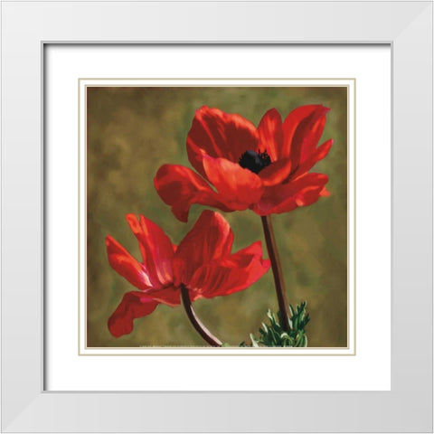Brilliance I White Modern Wood Framed Art Print with Double Matting by Pahl, Janel