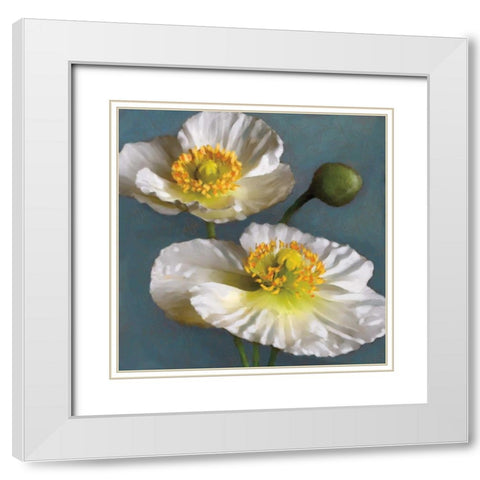 Poppy Parfait I White Modern Wood Framed Art Print with Double Matting by Pahl, Janel