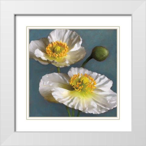 Poppy Parfait I White Modern Wood Framed Art Print with Double Matting by Pahl, Janel