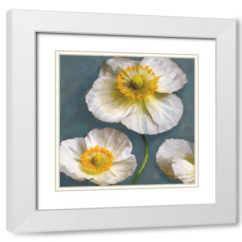 Poppy Parfait II White Modern Wood Framed Art Print with Double Matting by Pahl, Janel