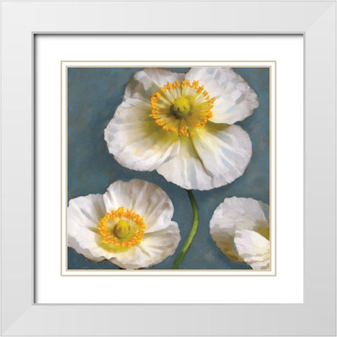 Poppy Parfait II White Modern Wood Framed Art Print with Double Matting by Pahl, Janel