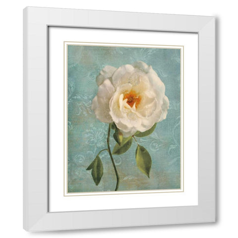 Purity I White Modern Wood Framed Art Print with Double Matting by Pahl, Janel