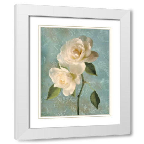 Purity II White Modern Wood Framed Art Print with Double Matting by Pahl, Janel