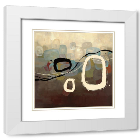 Retro Olive White Modern Wood Framed Art Print with Double Matting by Maitland, Laurie