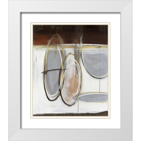 Dusk White Modern Wood Framed Art Print with Double Matting by Pulliam, Mark