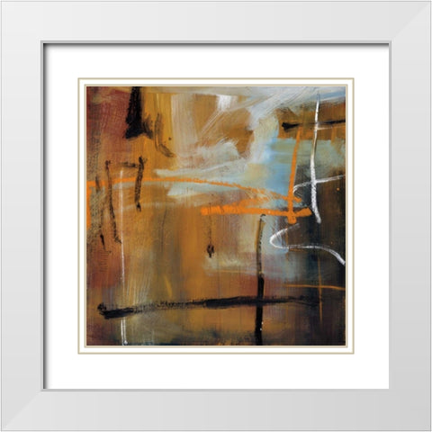 Symphony White Modern Wood Framed Art Print with Double Matting by Pulliam, Mark