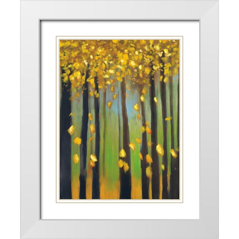 Colors of Fall I White Modern Wood Framed Art Print with Double Matting by Pulliam, Mark