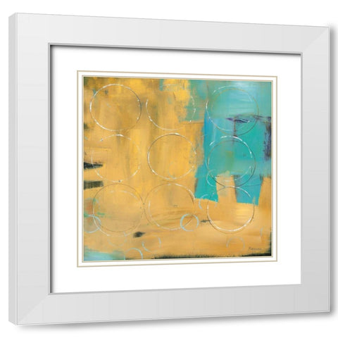 Loops II White Modern Wood Framed Art Print with Double Matting by Pulliam, Mark