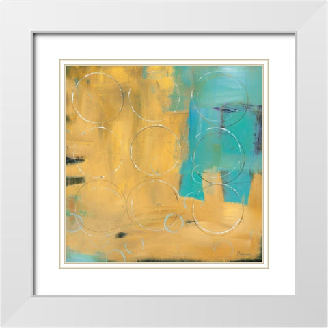 Loops II White Modern Wood Framed Art Print with Double Matting by Pulliam, Mark