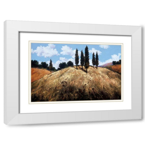 Sentinels White Modern Wood Framed Art Print with Double Matting by Pryce, Martin