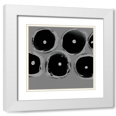 In Motion II White Modern Wood Framed Art Print with Double Matting by Barnes, Natasha