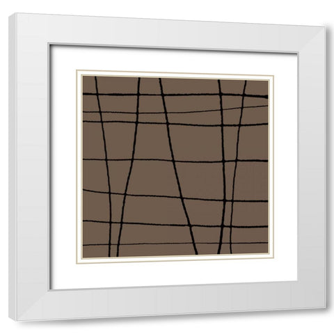 In Motion IV White Modern Wood Framed Art Print with Double Matting by Barnes, Natasha