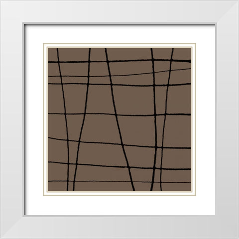 In Motion IV White Modern Wood Framed Art Print with Double Matting by Barnes, Natasha