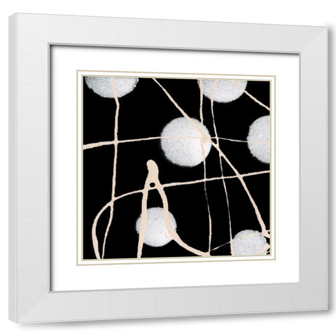 In Motion VII White Modern Wood Framed Art Print with Double Matting by Barnes, Natasha
