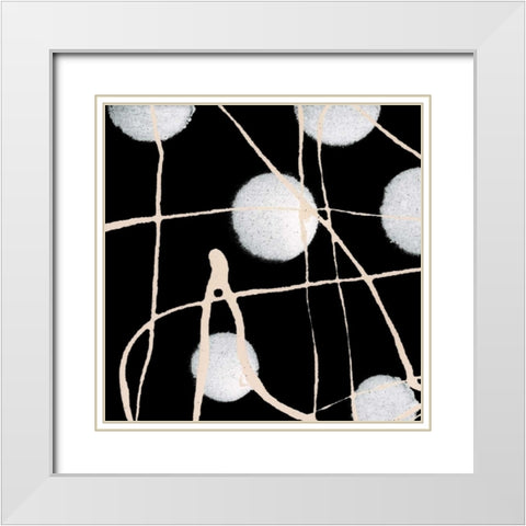 In Motion VII White Modern Wood Framed Art Print with Double Matting by Barnes, Natasha