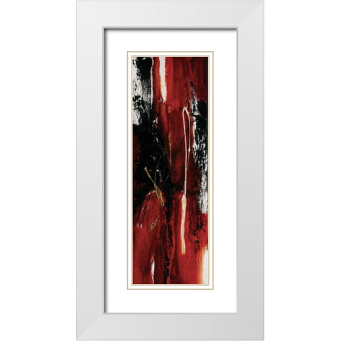 Tango II White Modern Wood Framed Art Print with Double Matting by Barnes, Natasha