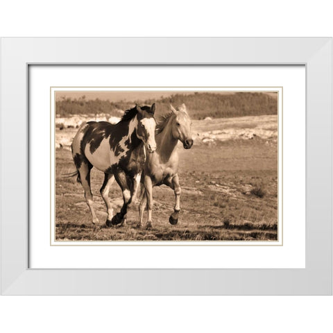 Wait Up White Modern Wood Framed Art Print with Double Matting by Caro, Wendy