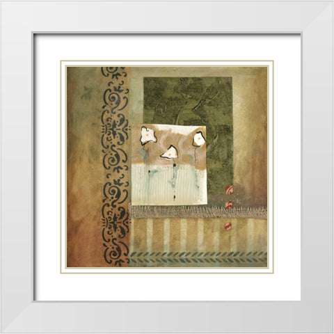 Skys the Limit II White Modern Wood Framed Art Print with Double Matting by Fields, Laurie
