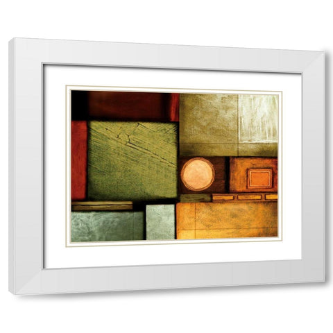 Rush Hour I White Modern Wood Framed Art Print with Double Matting by Leal, Fernando