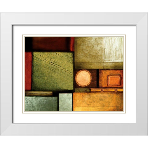 Rush Hour I White Modern Wood Framed Art Print with Double Matting by Leal, Fernando