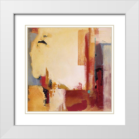 Jazz Notes II White Modern Wood Framed Art Print with Double Matting by Li-Leger, Noah