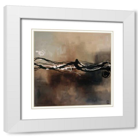 Syncopation III White Modern Wood Framed Art Print with Double Matting by Maitland, Laurie