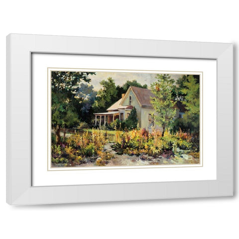 Rural Vista III White Modern Wood Framed Art Print with Double Matting by Lund, Nancy