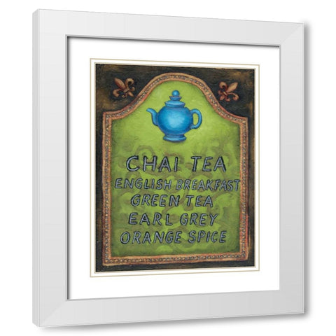 Tea White Modern Wood Framed Art Print with Double Matting by Rafuse, Will