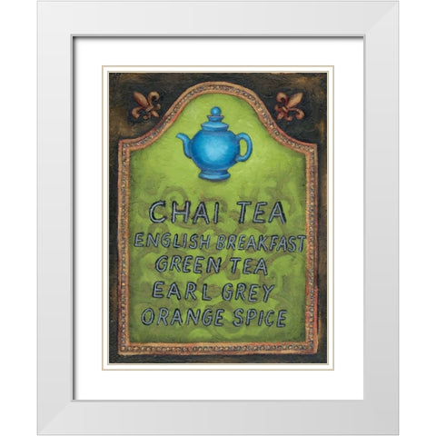 Tea White Modern Wood Framed Art Print with Double Matting by Rafuse, Will