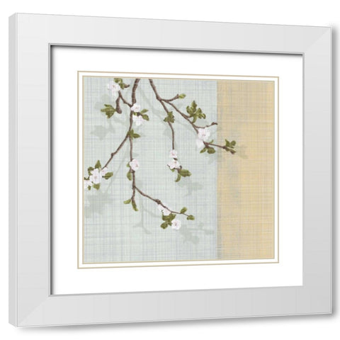 First Sign of Spring II White Modern Wood Framed Art Print with Double Matting by Venter, Tandi