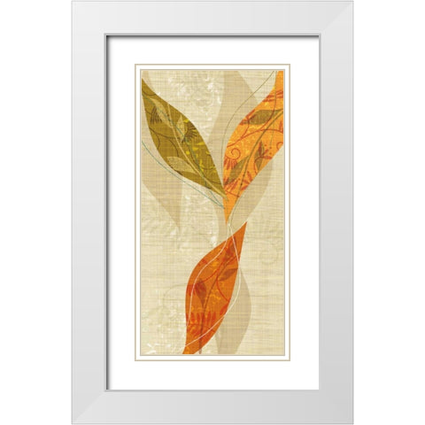 Natural Harmony II White Modern Wood Framed Art Print with Double Matting by Venter, Tandi