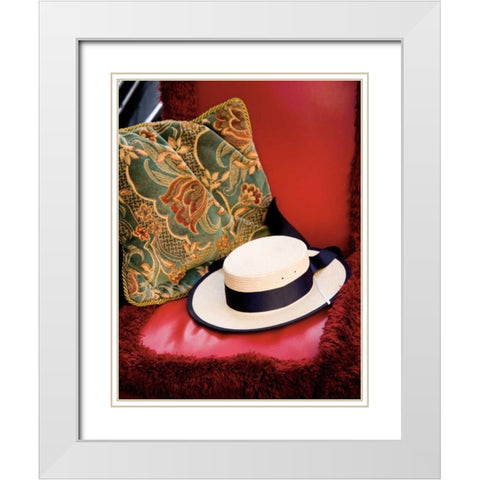 A Romantic Ride III White Modern Wood Framed Art Print with Double Matting by Watt, Boyce