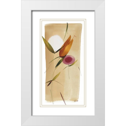 Color y Tu II White Modern Wood Framed Art Print with Double Matting by Abellan, Lola