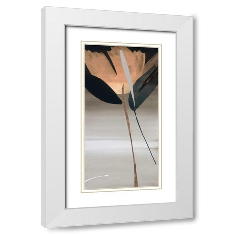 Second Movement I White Modern Wood Framed Art Print with Double Matting by Abellan, Lola