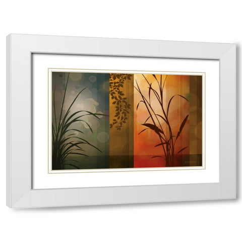 Dusk to Dawn White Modern Wood Framed Art Print with Double Matting by Aparicio, Edward
